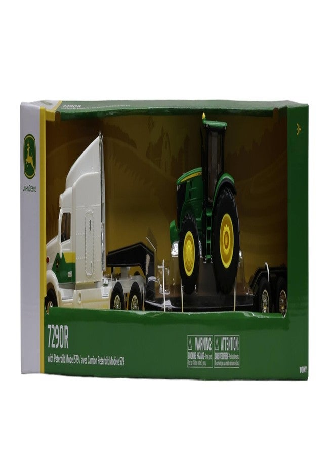 John Deere 1/32 7290R with Peterbilt Model 579 Semi Toy - LP87637 - Image 3